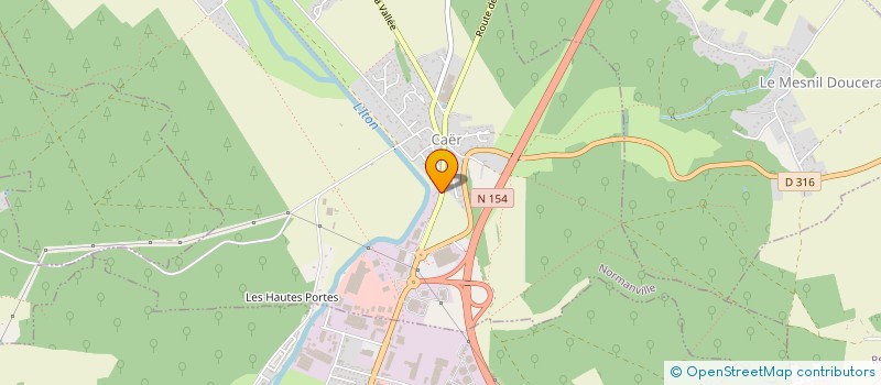 localisation de l'entreprise MONSIEUR DENIS FAUCHEUX  NORMANVILLE