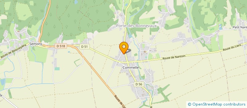 localisation de l'entreprise MONSIEUR DENIS FAUCONNIER  PORTE-DES-BONNEVAUX