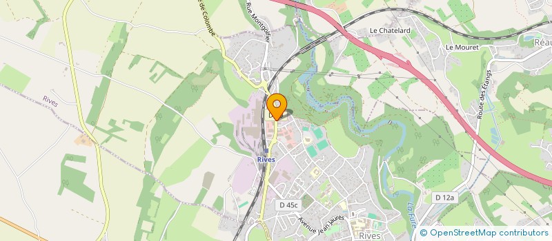 localisation de l'entreprise MONSIEUR DENIS FAURE  RIVES