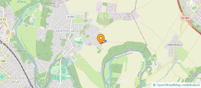 localisation de l'entreprise MONSIEUR DENIS FAUVET  VARENNES-JARCY