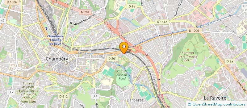 localisation de l'entreprise MONSIEUR DENIS FAVRE BONVIN  CHAMBERY