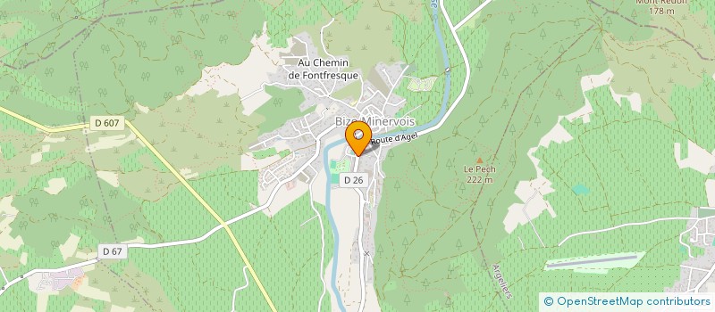 localisation de l'entreprise MONSIEUR DENIS FIZE  BIZE-MINERVOIS