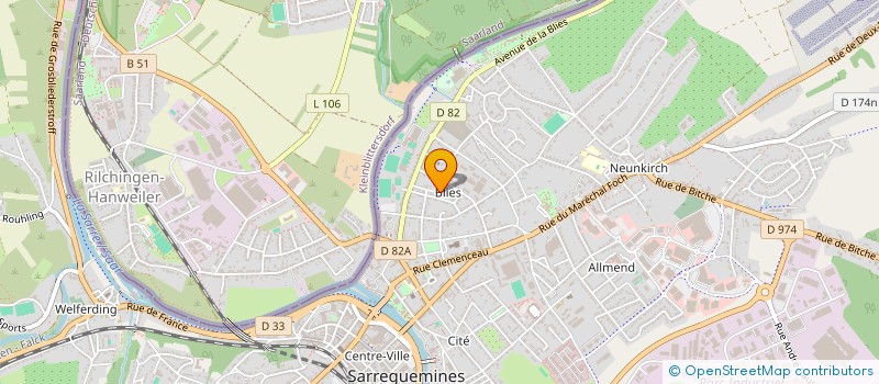 localisation de l'entreprise MONSIEUR DENIS FLAUDER  SARREGUEMINES