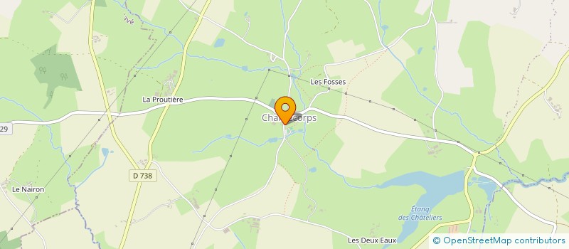 localisation de l'entreprise MONSIEUR DENIS FLEURY  LES CHATELIERS