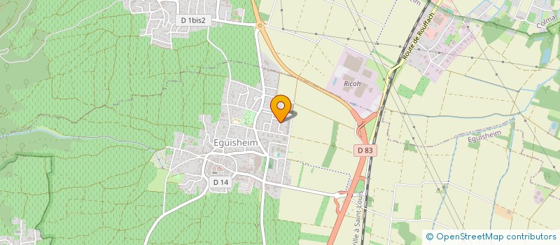 localisation de l'entreprise MONSIEUR DENIS FLORENCE  EGUISHEIM