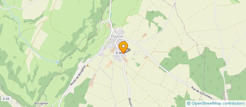 localisation de l'entreprise MONSIEUR DENIS FORESTIER  PLASNE