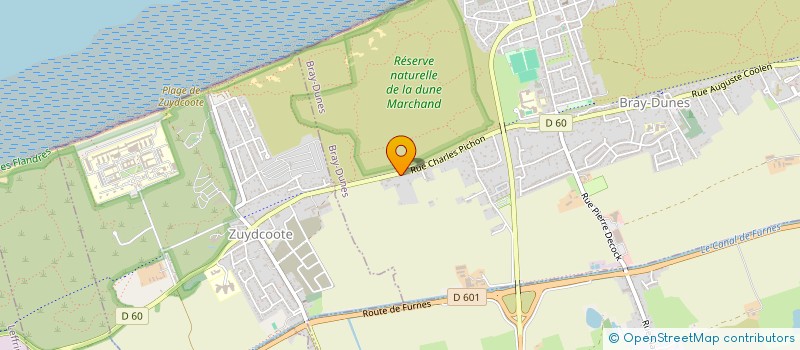 localisation de l'entreprise MONSIEUR DENIS FOSSETTE  BRAY-DUNES