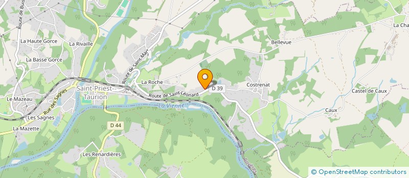 localisation de l'entreprise MONSIEUR DENIS FOUCAUD  SAINT-PRIEST-TAURION