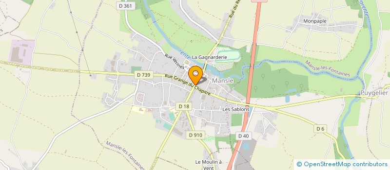 localisation de l'entreprise MONSIEUR DENIS FOURGEAUD à MANSLE-LES-FONTAINES