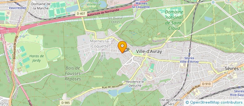 localisation de l'entreprise MONSIEUR DENIS FOURNIER  VILLE-D'AVRAY