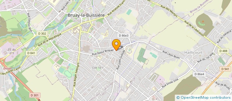 localisation de l'entreprise MONSIEUR DENIS FOURRIER  BRUAY-LA-BUISSIERE