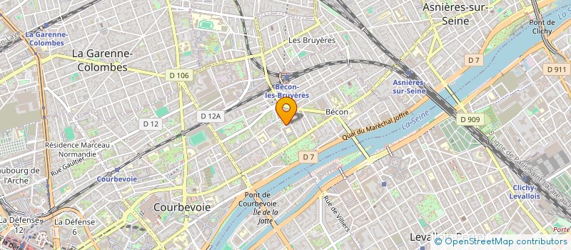 localisation de l'entreprise MONSIEUR DENIS FRAJERMAN à COURBEVOIE