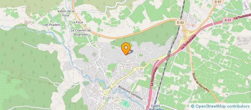 localisation de l'entreprise MONSIEUR DENIS FRANCESCHI  CUERS