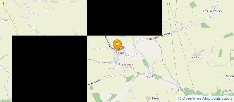 localisation de l'entreprise MONSIEUR DENIS FRANCHISSEUR  CRESSANGES