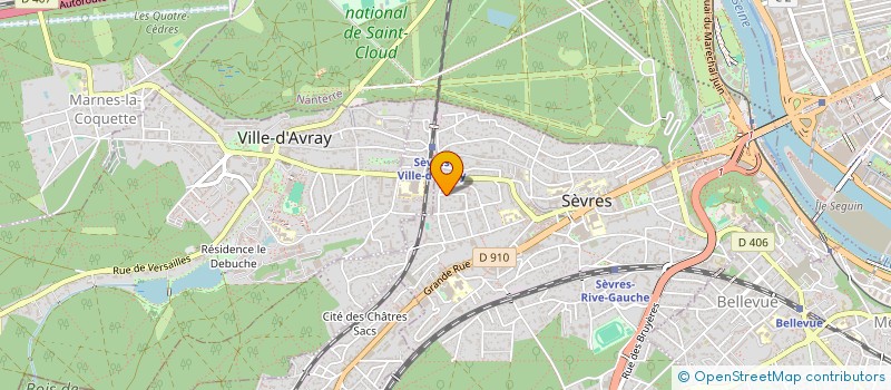 localisation de l'entreprise MONSIEUR DENIS FRANCILLARD à SEVRES