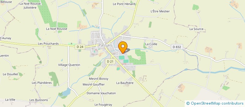 localisation de l'entreprise MONSIEUR DENIS FRANGEUL à PASSAIS VILLAGES