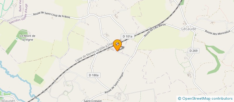 localisation de l'entreprise MONSIEUR DENIS-FREDERIC VERGER  MEZIDON VALLEE D'AUGE