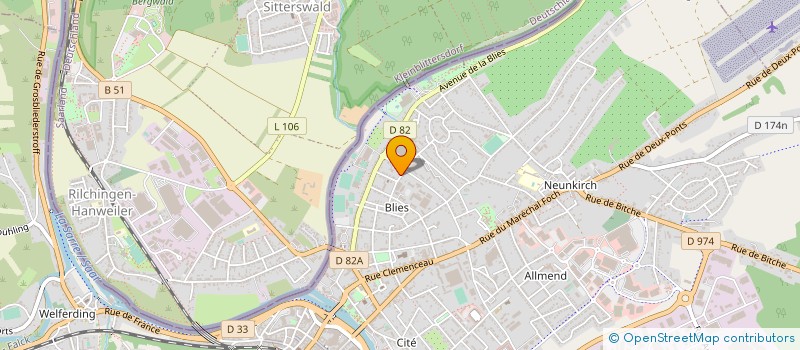 localisation de l'entreprise MONSIEUR DENIS FREYERMUTH  SARREGUEMINES