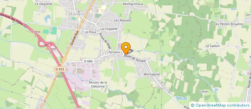 localisation de l'entreprise MONSIEUR DENIS FROPPIER  FEILLENS