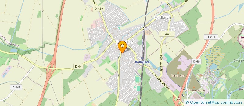 localisation de l'entreprise MONSIEUR DENIS FUCHS  BOLLWILLER