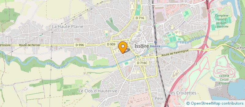 localisation de l'entreprise MONSIEUR DENIS GAILLAND à ISSOIRE