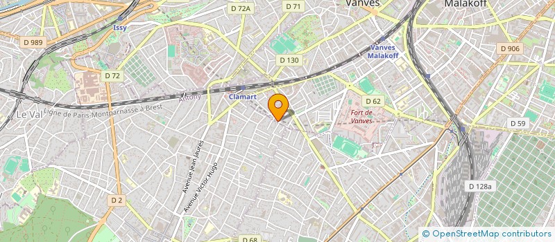 localisation de l'entreprise MONSIEUR DENIS GALLARD  MALAKOFF