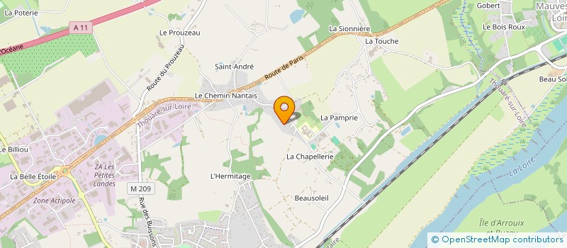 localisation de l'entreprise MONSIEUR DENIS GALLET  THOUARE-SUR-LOIRE