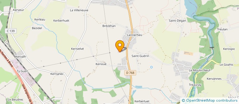 localisation de l'entreprise MONSIEUR DENIS GANDON  BRECH