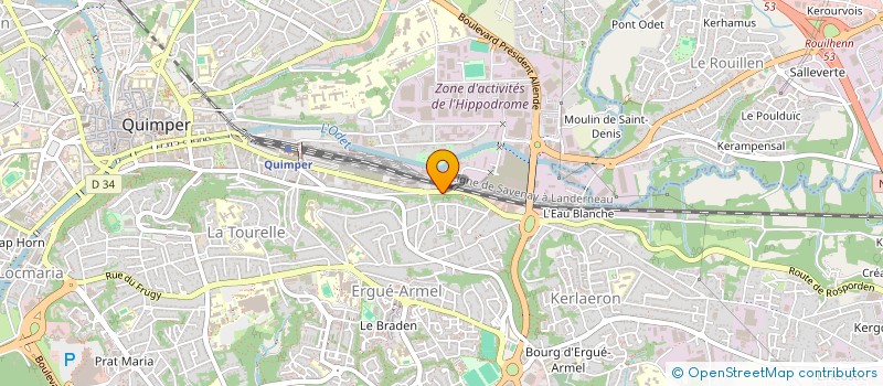 localisation de l'entreprise MONSIEUR DENIS GARANDEL à QUIMPER