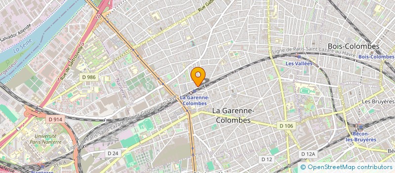 localisation de l'entreprise MONSIEUR DENIS GARNIER à COLOMBES