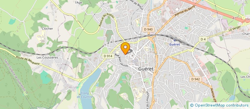 localisation de l'entreprise MONSIEUR DENIS GASQUET à GUERET