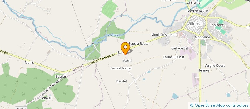 localisation de l'entreprise MONSIEUR DENIS GATINEL  SAINT-EUTROPE-DE-BORN