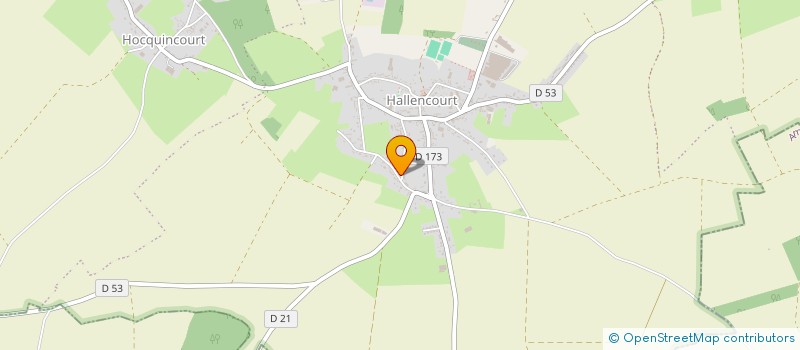 localisation de l'entreprise MONSIEUR DENIS GAUDEFROY  HALLENCOURT