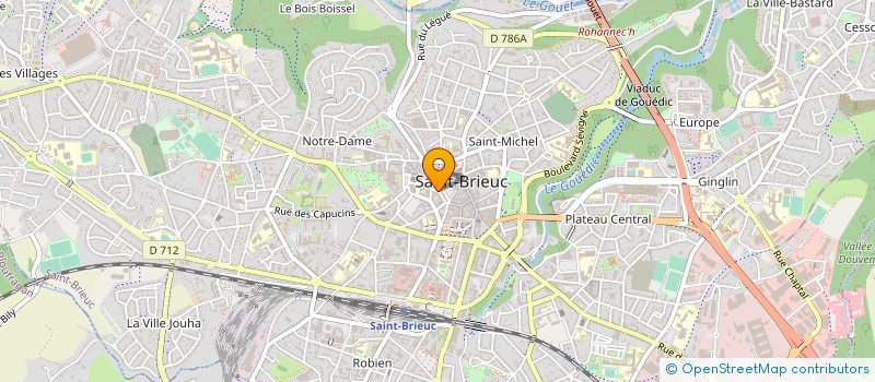 localisation de l'entreprise MONSIEUR DENIS GAUDIN à SAINT-BRIEUC