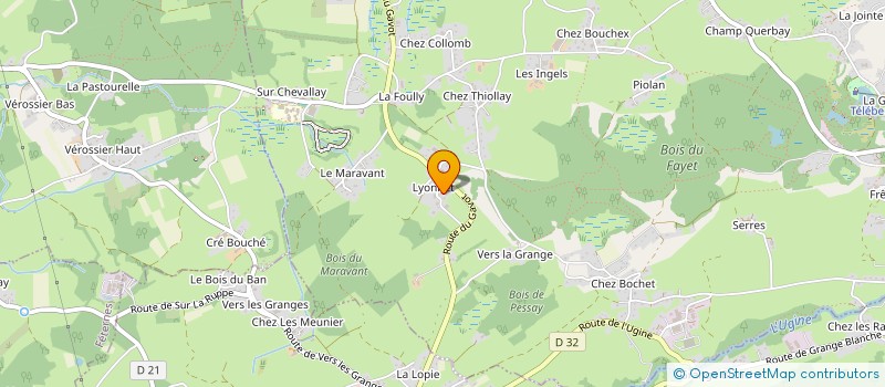 localisation de l'entreprise MONSIEUR DENIS GAUTHIER  SAINT-PAUL-EN-CHABLAIS