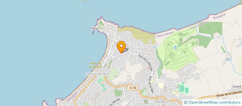 localisation de l'entreprise MONSIEUR DENIS GAUTHO  PLENEUF-VAL-ANDRE