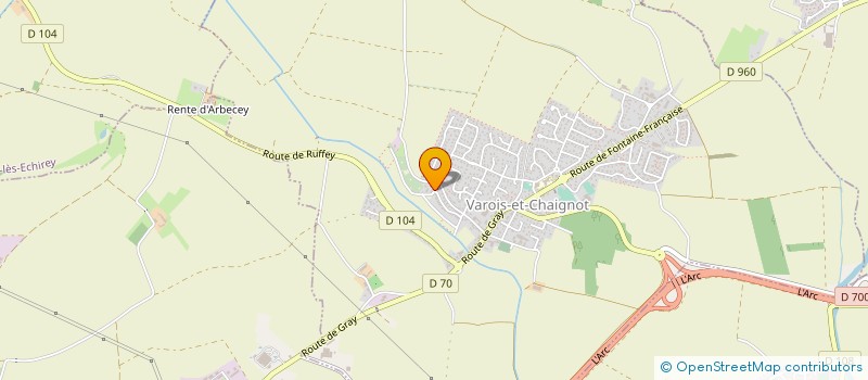 localisation de l'entreprise MONSIEUR DENIS GENELOT à VAROIS-ET-CHAIGNOT