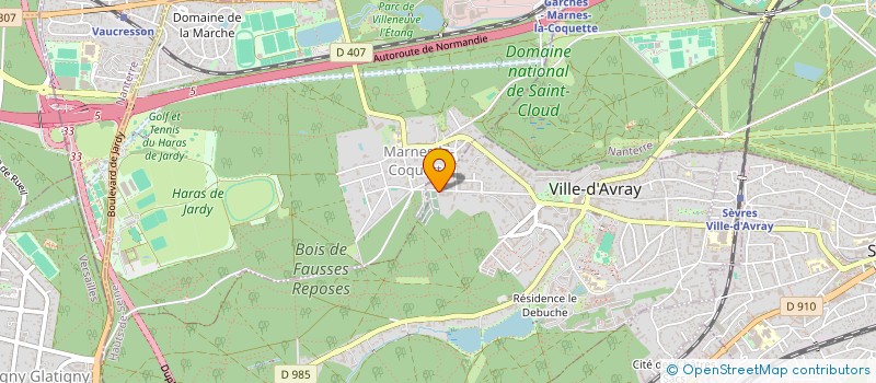 localisation de l'entreprise MONSIEUR DENIS GEOFFRAY  VILLE-D'AVRAY