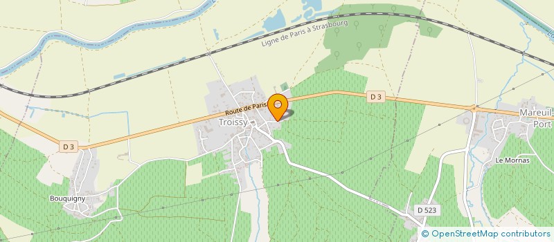 localisation de l'entreprise MONSIEUR DENIS GEORGES  TROISSY