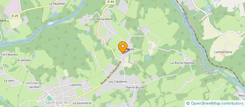 localisation de l'entreprise MONSIEUR DENIS GERBAUD à SAINT-JUST-LE-MARTEL