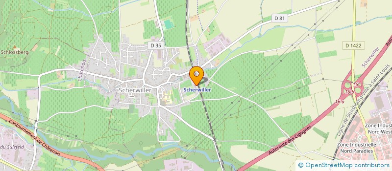 localisation de l'entreprise MONSIEUR DENIS GERBER  SCHERWILLER