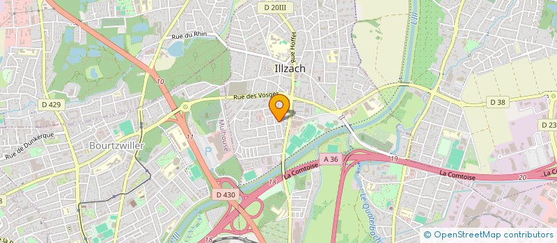 localisation de l'entreprise MONSIEUR DENIS GERHART  ILLZACH