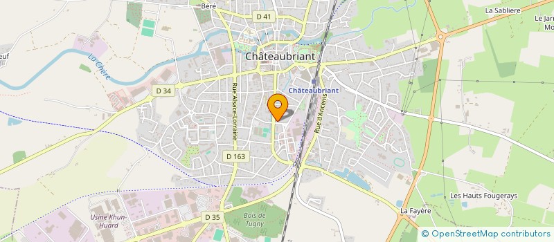 localisation de l'entreprise MONSIEUR DENIS GICQUEL  CHATEAUBRIANT