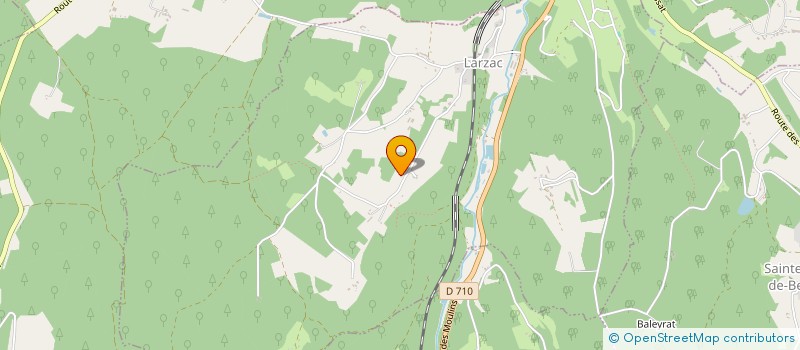 localisation de l'entreprise MONSIEUR DENIS GINESTET  LARZAC