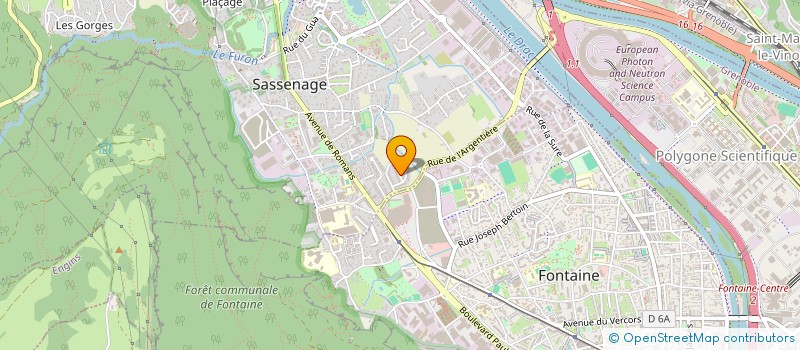 localisation de l'entreprise MONSIEUR DENIS GIRAUD  SASSENAGE