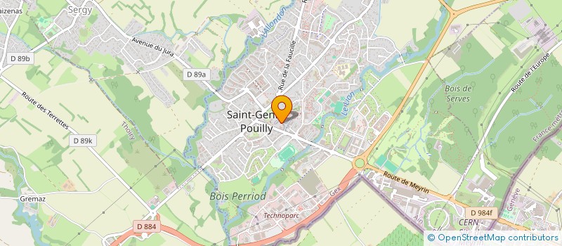 localisation de l'entreprise MONSIEUR DENIS GIROD à SAINT-GENIS-POUILLY