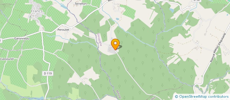 localisation de l'entreprise MONSIEUR DENIS GISSOUT  MINZAC