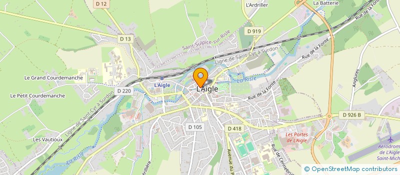 localisation de l'entreprise MONSIEUR DENIS GOIGOUX à L'AIGLE