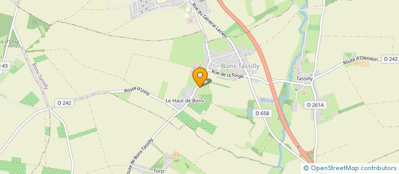 localisation de l'entreprise MONSIEUR DENIS GOLBA  BONS-TASSILLY