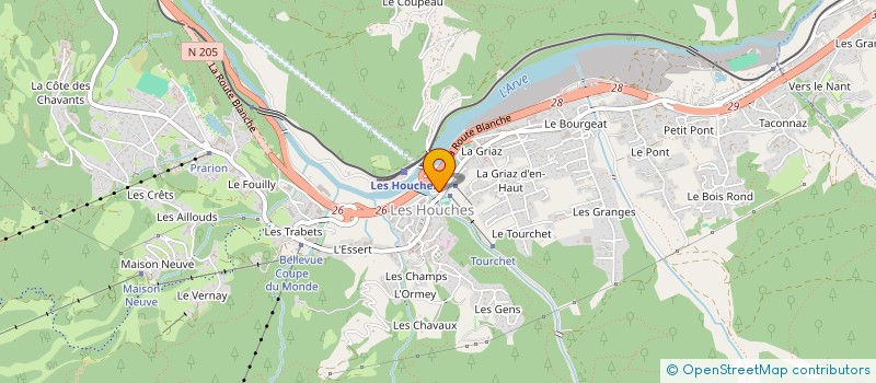 localisation de l'entreprise MONSIEUR DENIS GONZALEZ  LES HOUCHES